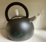 Emeril Lagasse 2.5 Quart Whistling Tea Kettle "bam" Stainless Steel New Italy. Price: $39.00.