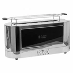 Russell Hobbs Glass Accented Long Toaster, Black & Stainless Steel, 2-SLICE Slot New. Price: $48.39.
