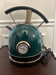 Green Pukomc Retro Electric Kettle Used. Price: $80.00.