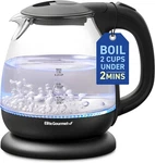 Elite Gourmet EKT1001B Electric 1.0L Bpa-free 1100W Glass 1.1 Quarts, Black New. Price: $30.32.