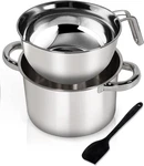 Double Boiler Pot SET,1250ML/1.1QT Mixing Bowl For Chocolate Melting, 2200ML/ 2Q New. Price: $31.99.