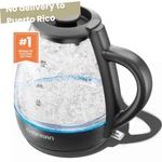 Chefman 1L Rapid-boil Kettle, Glass Electric Water Boiler 1500W New. Price: $21.59.