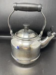 Creuset Stainless Steel Demi Tea Kettle 1.1 1.2 Qt Quart Liter Small Dent Used. Price: $26.99.
