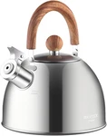 18/8 Stainless Steel Tea Kettle For Stovetop (2L 2.1 Quart Whistling Pot, New. Price: $44.99.