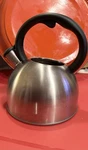 Cuisinart Tea Kettle Model CKS-22 Stainless Quart Whistles No Lid Used. Price: $22.00.