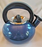Circulon Kettle 1.5 Qt. Dark Blue Whistle Used. Price: $14.00.