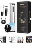 Euhomy Electric Wine Set- Automatic Opener, Pourer, Foil Cutter, Vacuum Stopper New. Price: $15.99.