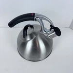 Oxo Uplift Tea Kettle 18/8 Stainless Steel 2QT/1.9L Good Grips Stovetop Used. Price: $24.99.