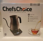 Gooseneck Kettle Electric Digital Base Chefs Choice 1 Quart Black New Tea Coffee. Price: $35.00.