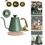 Gooseneck Kettle With Thermometer For Pour Over Coffee And Tea, 37 Fl Oz, Sta... New. Price: $93.58.