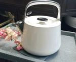 Caraway Whistling Stove Top Stainless Tea Kettle Cream New, Open Box. Price: $139.88.
