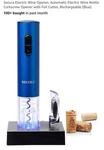 Secura Electric Wine Opener, Automatic Bottle Corkscrew Blue). Price: $9.00.