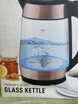 New Zulay Premium Electric Glass Kettle - Black Max 1.7L Not Open Box. Price: $19.00.