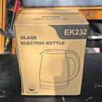 Rainbean EK232 Glass Electric Kettle 1.8L 1500W Led Light Stainless Steel New. Price: $25.00.