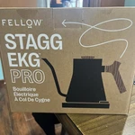 Fellow Stagg Ekg Pro Electric Pour-over Kettle, Matte Black W/ Walnut Handle New. Price: $119.50.