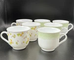 Vintage Martha Stewart Everyday Coffee Tea Cups Mixed Set - Made France Used. Price: $35.00.