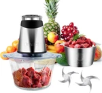 Electric Food Processor Vegetable Chopper 500W 2X8CUP Bowls Bi-layer 4 Blades New. Price: $61.85.