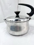 Vtg Farberware 2QT. Tea Kettle Pot Lid Stainless Steel Swoop Handle Stovetop Mcm Used. Price: $32.99.