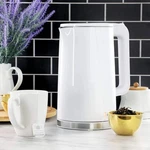 New Megachef Tea Kettle White Electric Stainless Steel Double Wall Auto Shut Off. Price: $32.99.