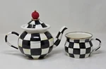 New Mackenzie-childs Courtly Check Tea Party Set. Price: $190.00.