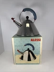 Alessi 9093 Michael Graves Stainless Steel Kettle Bird Whistle And Box Used. Price: $155.00.