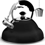 Willow & Everett Stainless Steel Whistling Tea Kettle For Stove Top - Black Used. Price: $26.83.