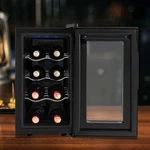 8-BOTTLE Wine Cooler Compact Mini Fridge Smart Temp Control Led Blue Lighting New. Price: $146.21.