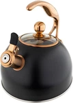 Elegant Black Stainless Steel Whistling Tea Kettle For Perfect Brews New. Price: $166.99.