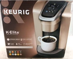 Keurig K-elite Single Serve K-cup Pod Coffee Maker Brushed Silver Used. Price: $61.40.