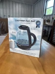 Chefman Fast-boil 1L Electric Kettle Open Box Tested. Price: $18.00.