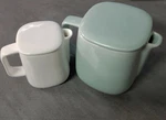 Personalized Delta Alessi Coffee Or Tea Pot Set 8OZ And 20OZ Capacity New. Price: $54.99.