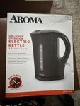 Aroma 1.7L Electric Kettle Black Dripless Spout 1500W Water Level Viewer T5 Open. Price: $19.99.
