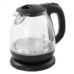 Elite Cuisine EKT0501 1L Electric Glass Water Kettle, Black New. Price: $37.99.